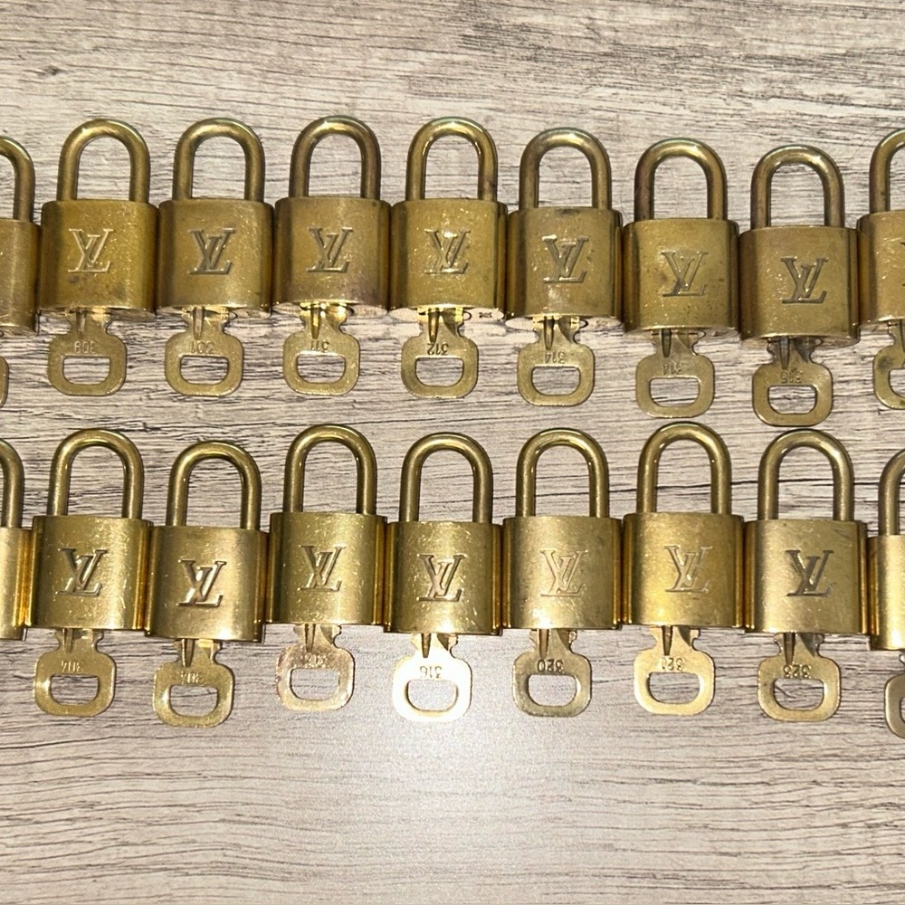 Authentic Louis Vuitton Lock and Key Gold